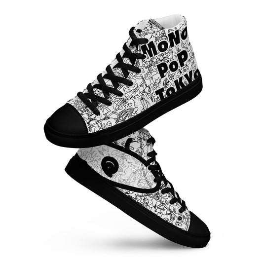 High top canvas shoes #001_anonymous_Black
