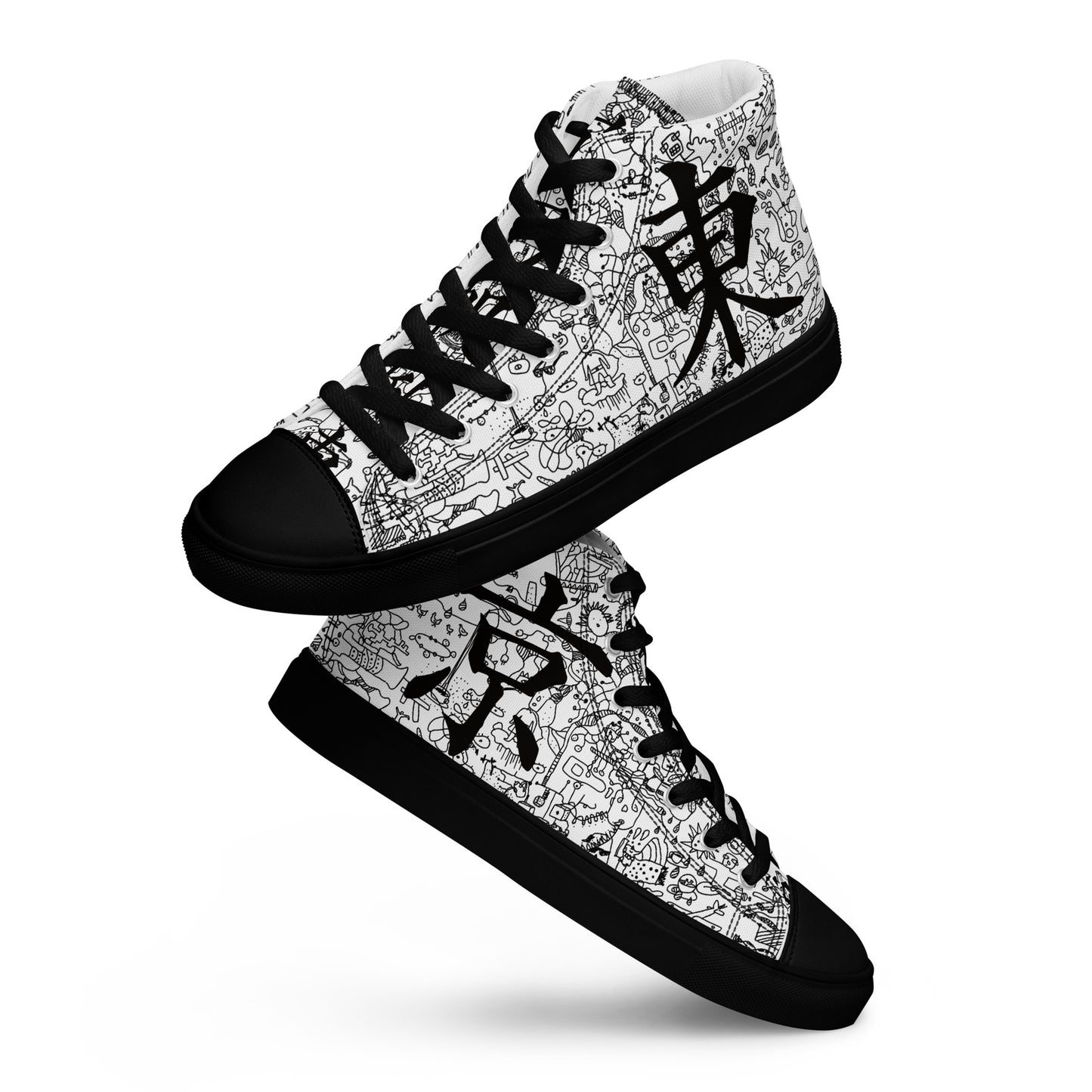 Men’s high top canvas shoes TOKYO_Black