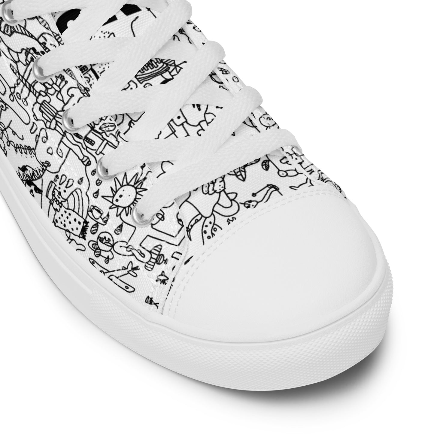 High top canvas shoes #004_GACHART_White